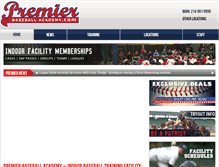 Tablet Screenshot of premierbaseballacademy.com